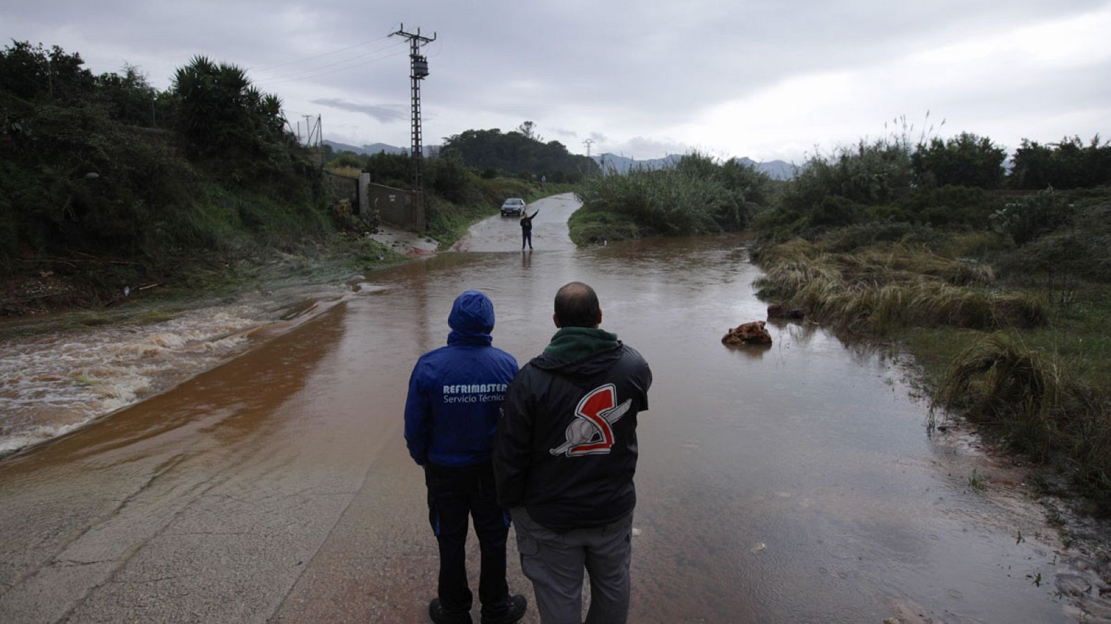 LLuvias de 481 litros en las últimas 24 horas en Alzira, Valencia