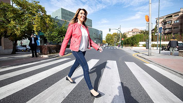 Telediario 1 - Díaz afronta "con ilusión" la campaña andaluza pese al veto del resto de partidos