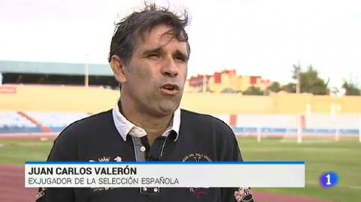 Telediario 1 - Valerón: "Luis Enrique tiene un carisma especial"