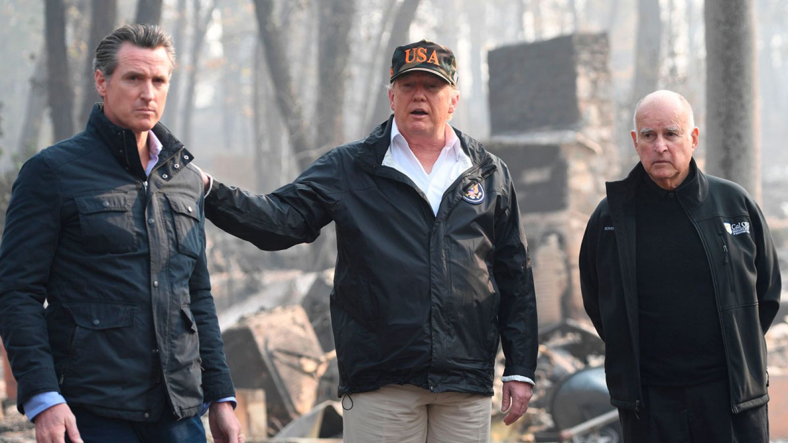 Apunta la necesidad de que el Gobierno federal y el californiano trabajen "unidos" en las tareas de reconstrucción.