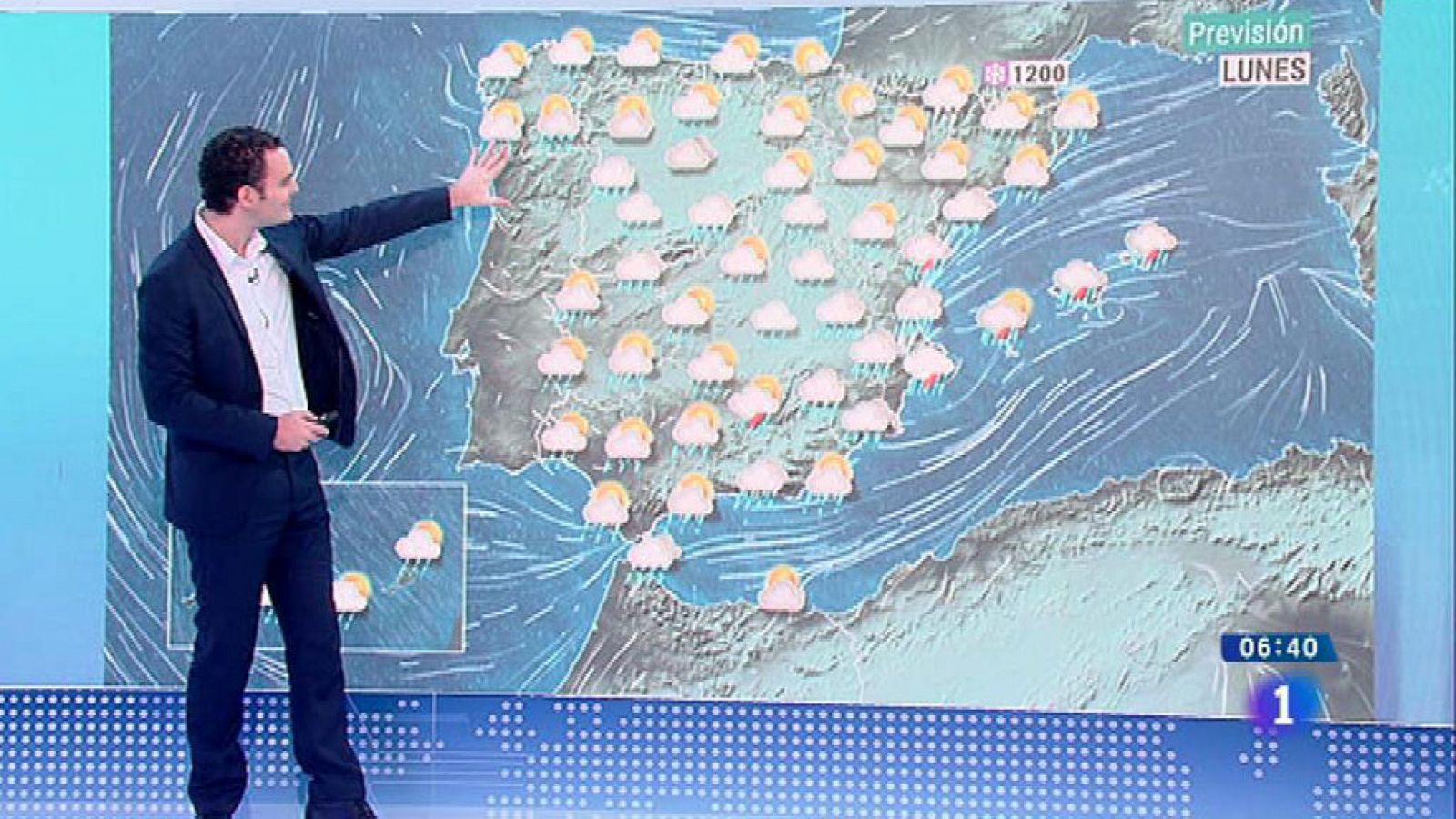 Hoy, cielos nubosos y lluvias fuertes en Comunidad Valenciana y Baleares