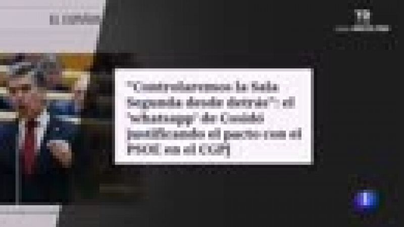 Cosidó admite que no fue "afortunado" el 'whatsapp' en el que ponía: "Controlaremos la Sala Segunda desde detrás"