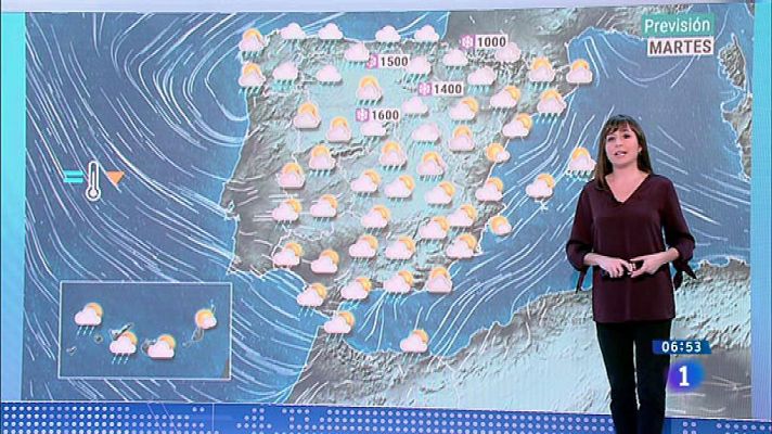 El tiempo - Hoy, lluvias fuertes en Galicia y descenso de temperaturas en la mitad norte
