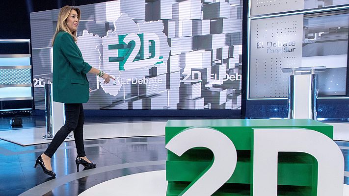 Telediario 1 - Los candidatos andaluces hacen balance tras el primer debate a cuatro