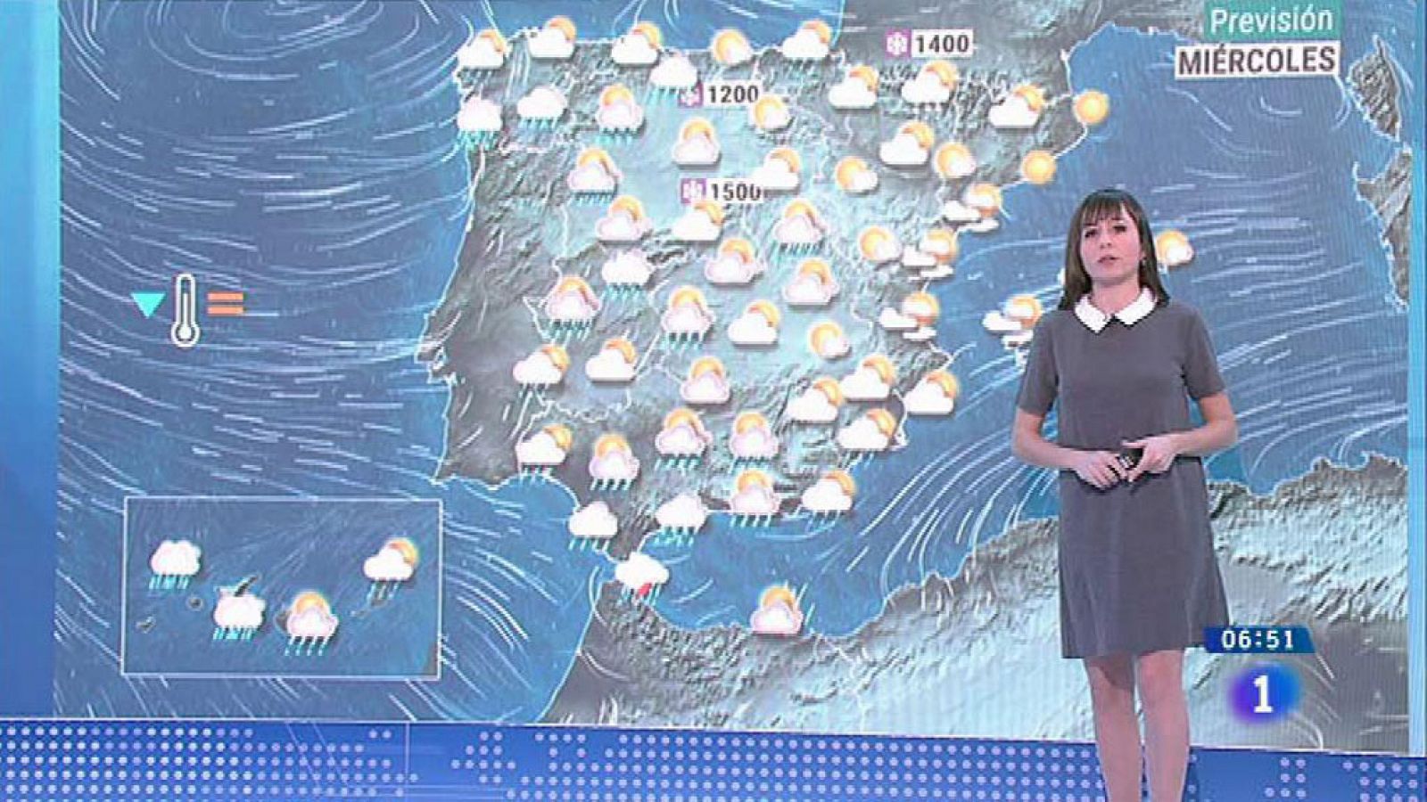 El Tiempo: Lluvias fuertes en Galicia, área del Estrecho y oeste de las Islas Canarias