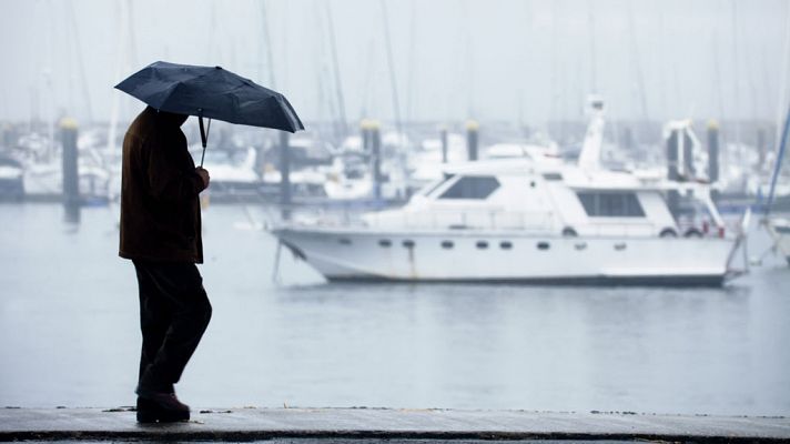 Lluvias y chubascos en Canarias, Galicia, y en el área del Estrecho