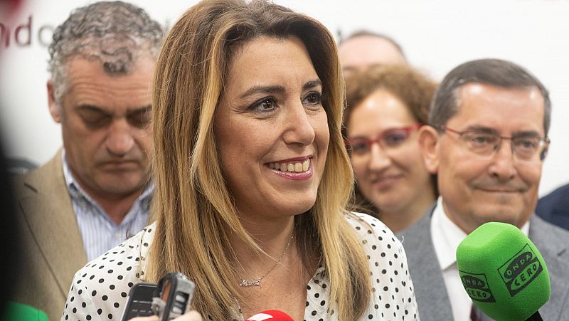 Una protesta de taxistas obliga a suspender un mitin de Susana Daz en Sevilla