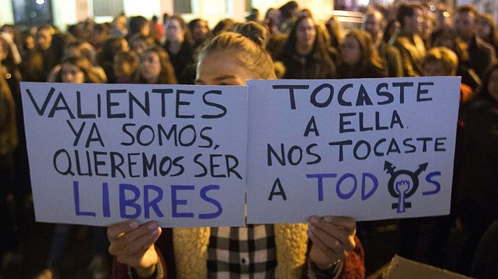 Telediario 1 - Las víctimas de violencia de género piden apoyo social