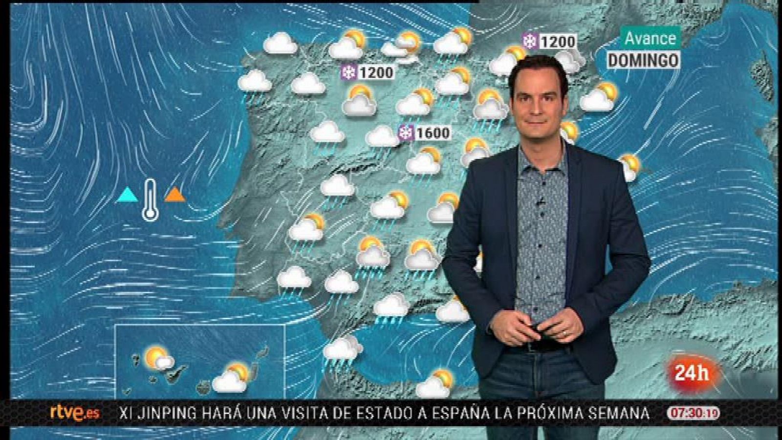 El tiempo: Lluvias y vientos fuertes en Galicia y cordillera Cantábrica | RTVE Play