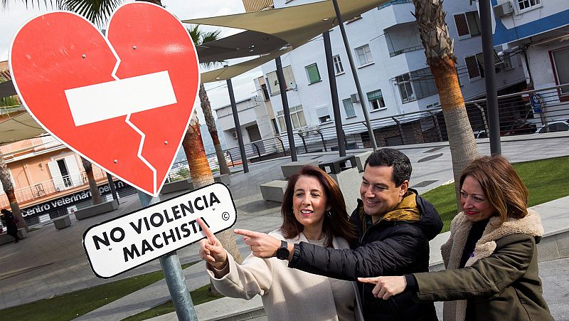 Los candidatos andaluces se vuelcan contra la violencia de gnero