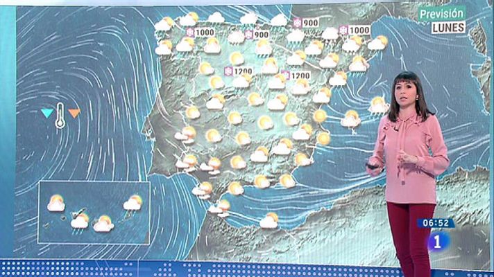 El tiempo - Viento fuerte hoy en el norte, este y Baleares y caída de las temperaturas