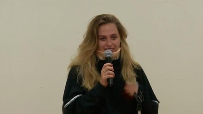 Sophia Flörsch sale del hospital tras el grave accidente de la pasada semana