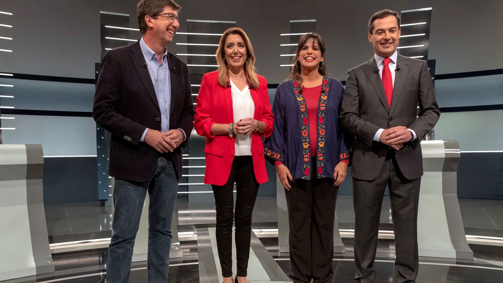 Díaz alerta de la posible coalición PP, Cs y Vox en un debate que no aclara los posibles pactos tras las elecciones