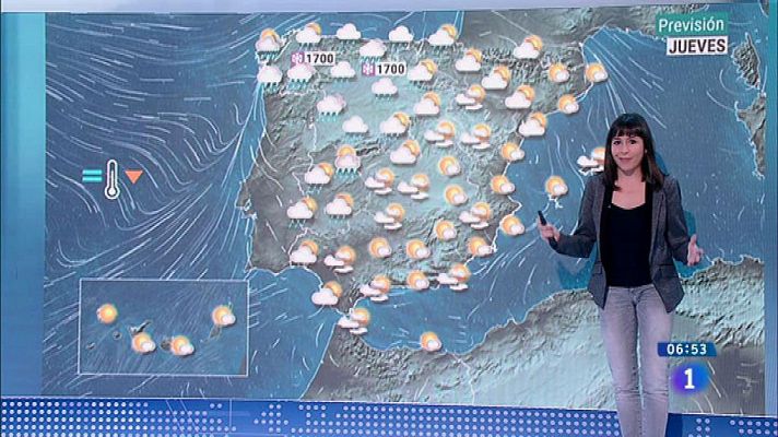 El tiempo - Hoy, lluvias y viento fuerte en Galicia, área cantábrica y Navarra