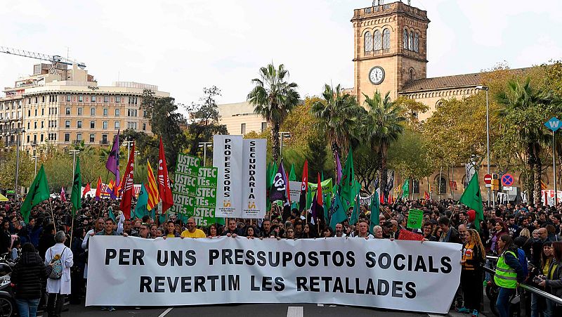 Nueva jornada de protesta contra los recortes en Cataluña