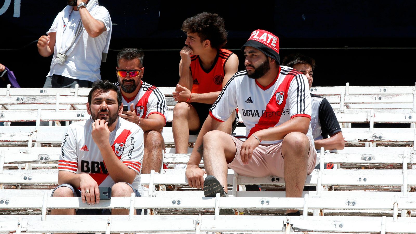La afición de River, resignada