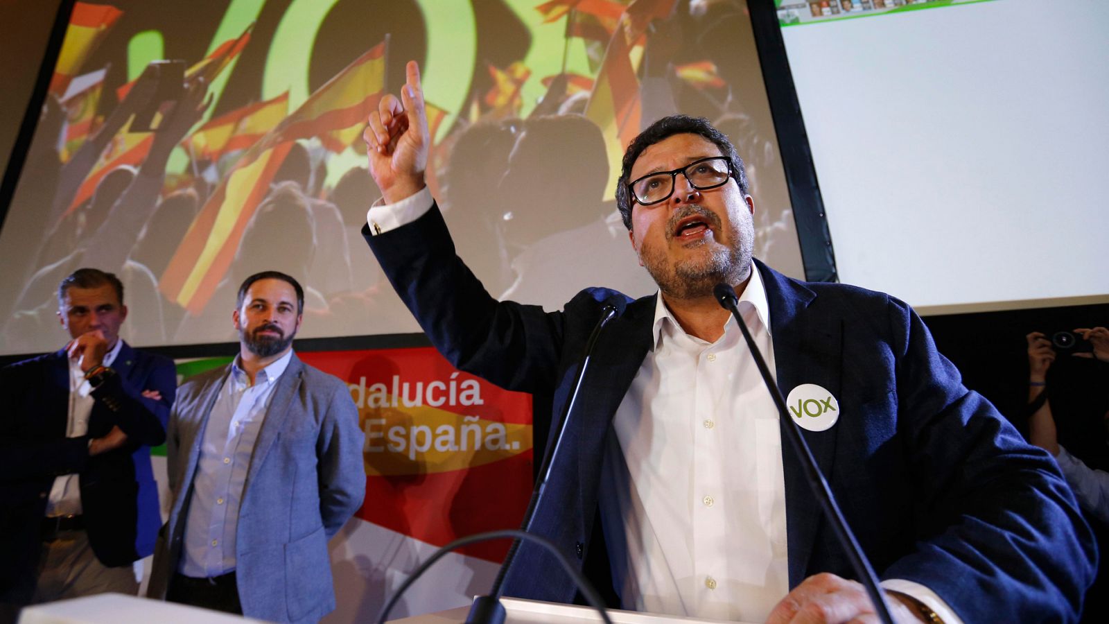 Resultado elecciones Andalucía: Francisco Serrano de VOX: "Hemos llegado para quedarnos"