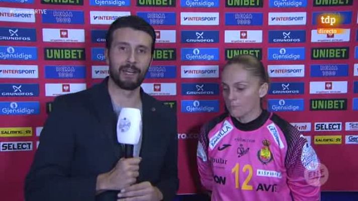 Europeo Femenino de Balonmano - Silvia Navarro: "Te quedas fastidiada después de un gol así"