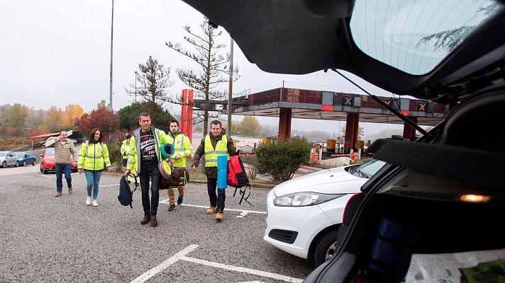 Telediario 1 - Cae espectacularmente el tráfico en el tramo de la N-1 en el que se ha eliminado el peaje