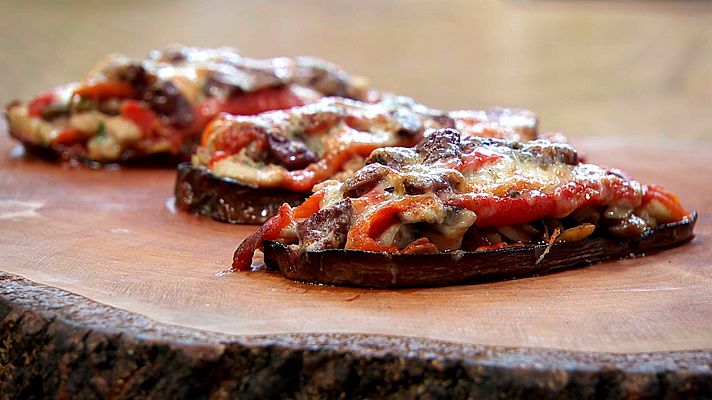 Torres en la cocina - Mini pizza de berenjena