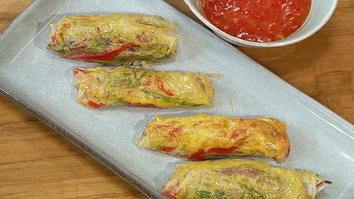 Torres en la cocina - Rollito de primavera al horno