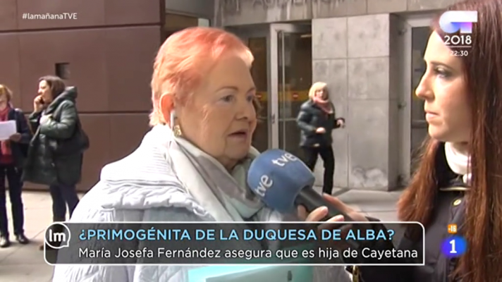 Mª Josefa Fernández asegura ser hija de la Duquesa de Alba