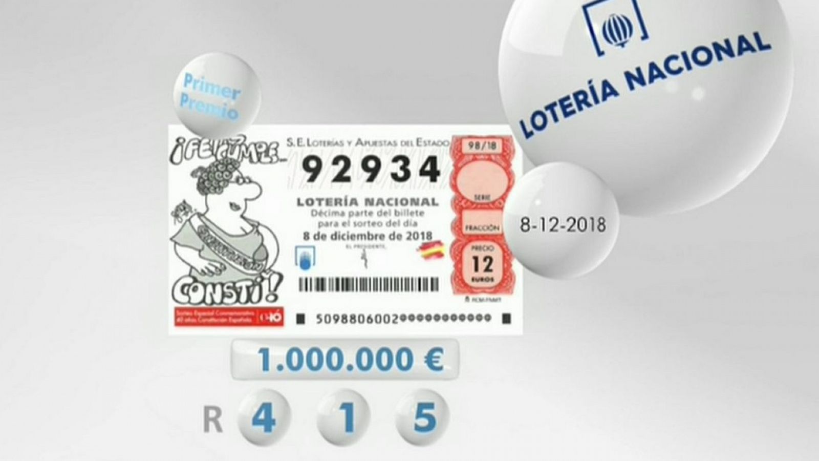 Loterías: Lotería viajera - 08/12//18  | RTVE Play