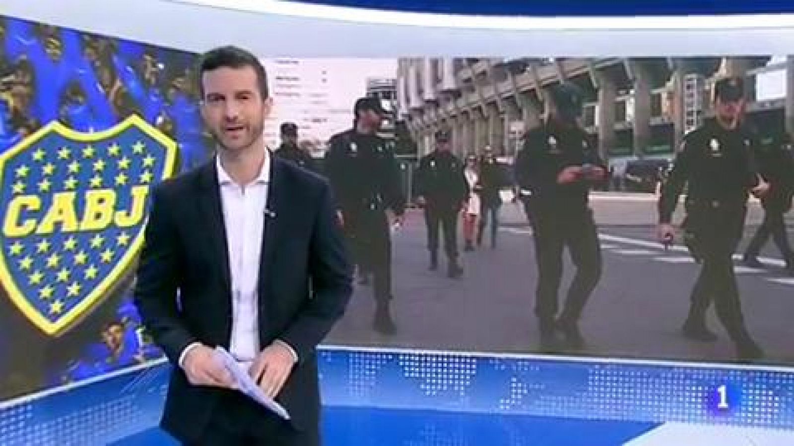 Telediario 1: El jefe de seguridad argentino: "No habrá 'barras bravas'" | RTVE Play