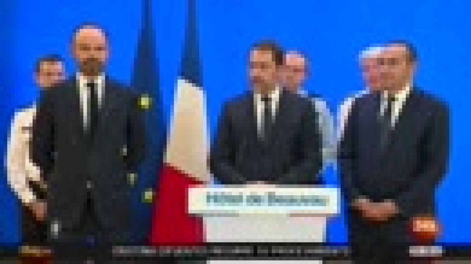 Sin programa: El ministro de Interior, Christophe Castaner, ha hecho balance de la jornada junto al primer ministro. | RTVE Play
