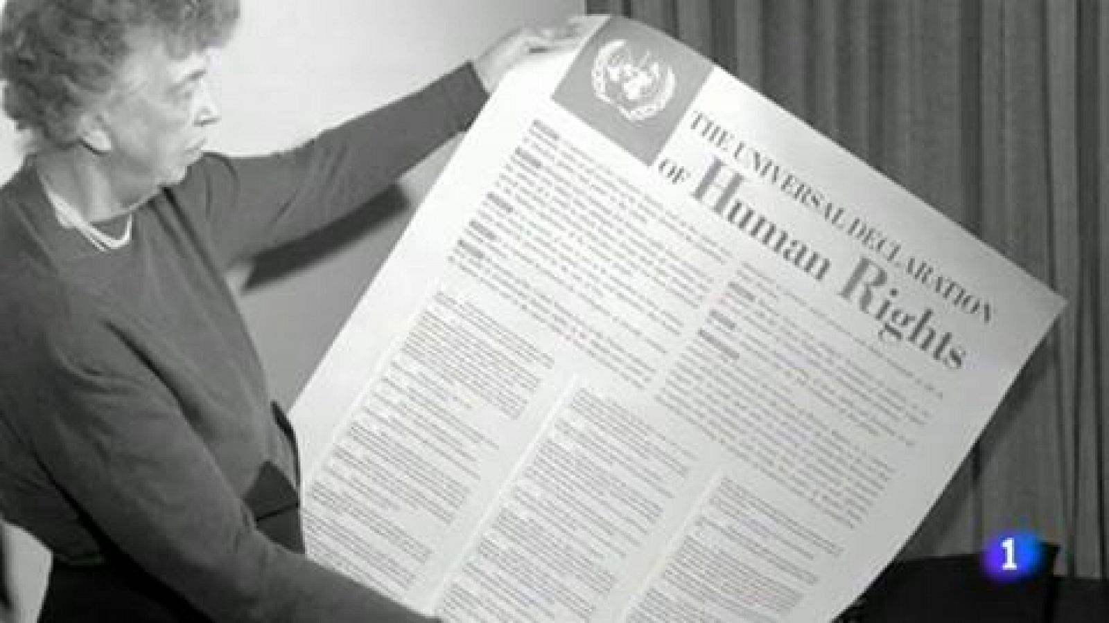 Telediario 1: La Carta de los Derechos Humanos cumple mañana 70 años  | RTVE Play