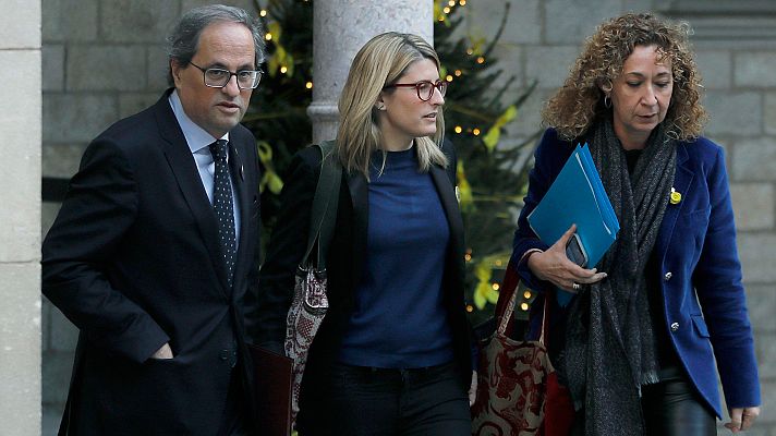 Telediario 1 - El Govern pide a Sánchez evitar el 155 y "volver al diálogo"