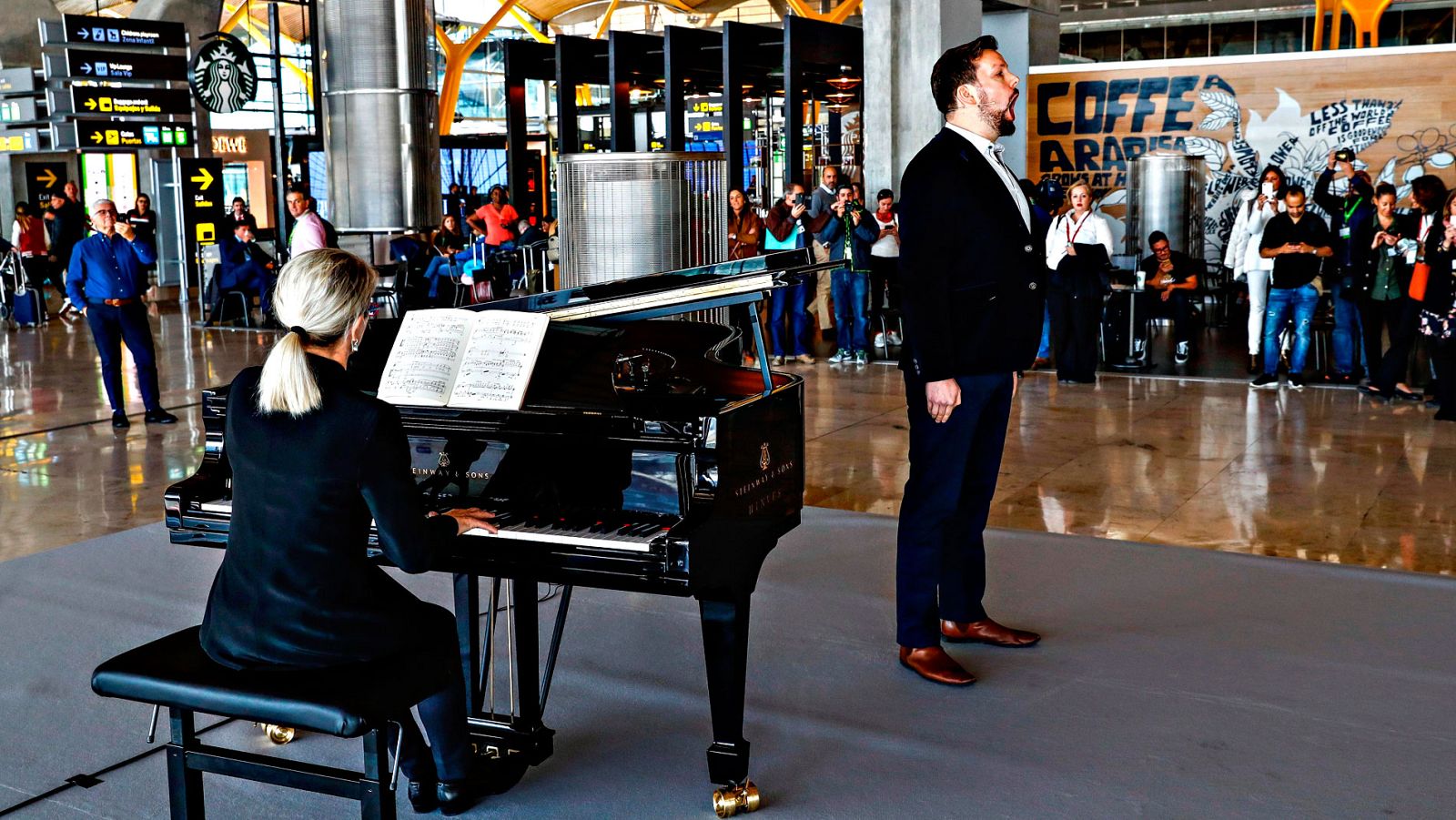 Ópera en el aeropuerto de Barajas