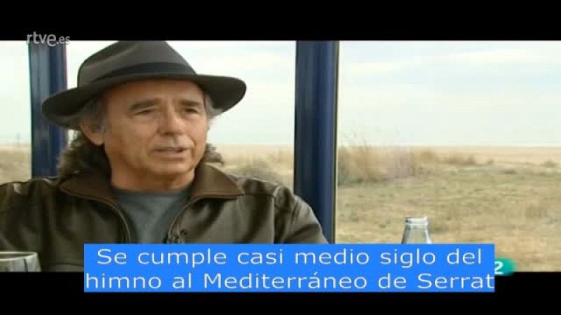 Serrat celebra el medio siglo de 'Mediterráneo' en el Telediario