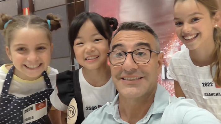 Abel Arana llega al casting de MasterChef Junior 6 en Madrid