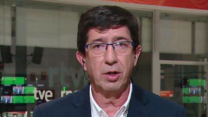 Juan Marín (Cs): "Solo contemplamos un acuerdo de Gobierno con el PP"