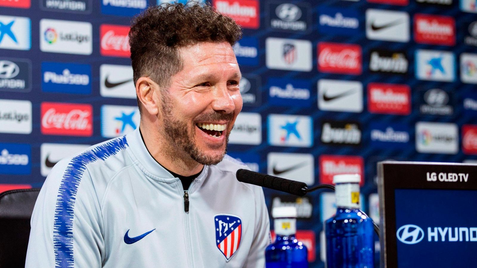 Simeone: "Que el Atlético sea segundo y ya no sea tan bueno, es fantástico"