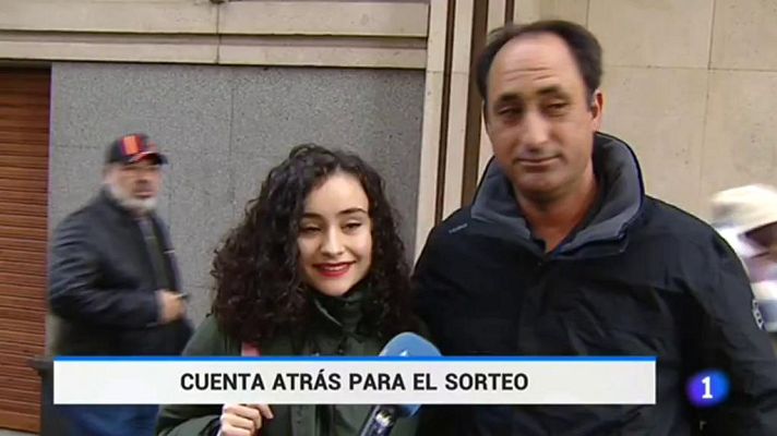 Telediario 1 - Falta justo una semana para el sorteo de Navidad