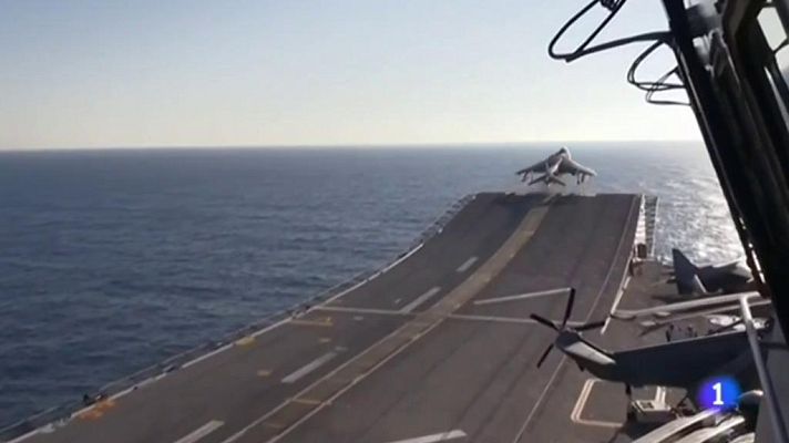 Telediario 1 - Últimos ejercicios del ejército de este año en Alicante y Murcia