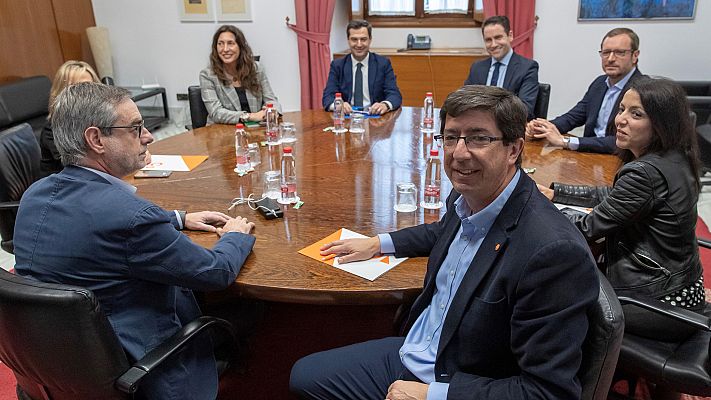 PP y Cs encallan en los apoyos para la conformación de la Mesa del Parlamento andaluz 