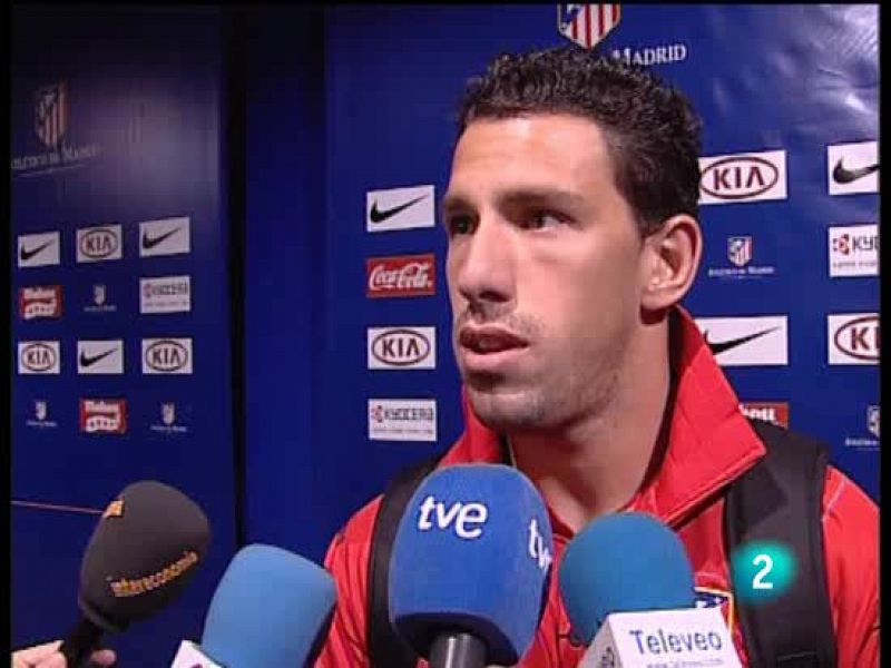 El jugador del Atlético de Madrid, Maxi Rodríguez, asegura que dependen de eloos mismos para seguir luchando