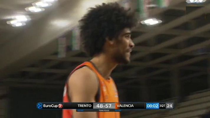 Baloncesto en RTVE - 10ª jornada: Dolomiti Energia Trento - Valencia Basket