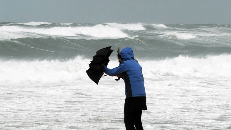 Viento fuerte en el litoral de Galicia