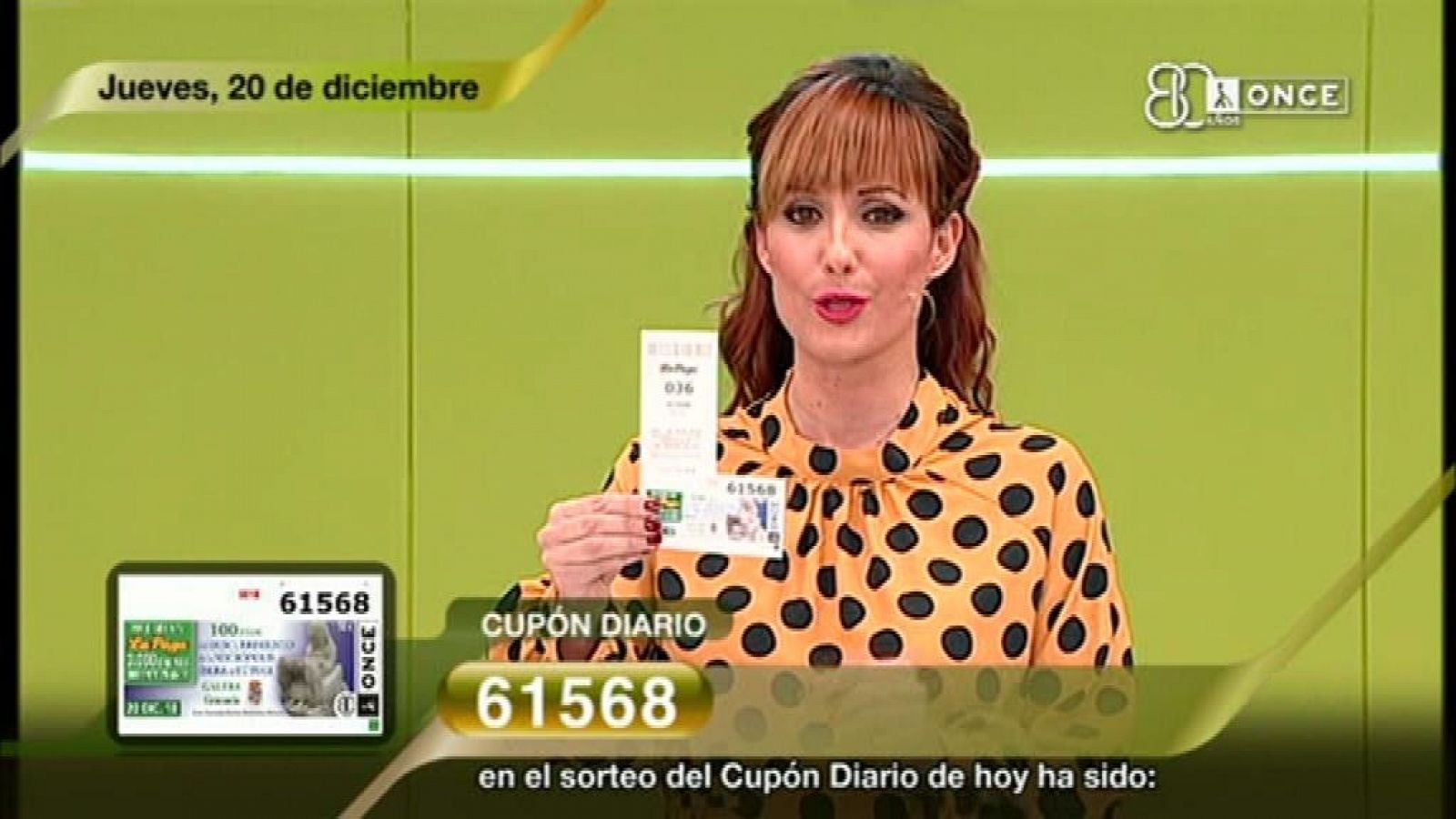 Sorteo ONCE - 20/12/18 - ver ahora