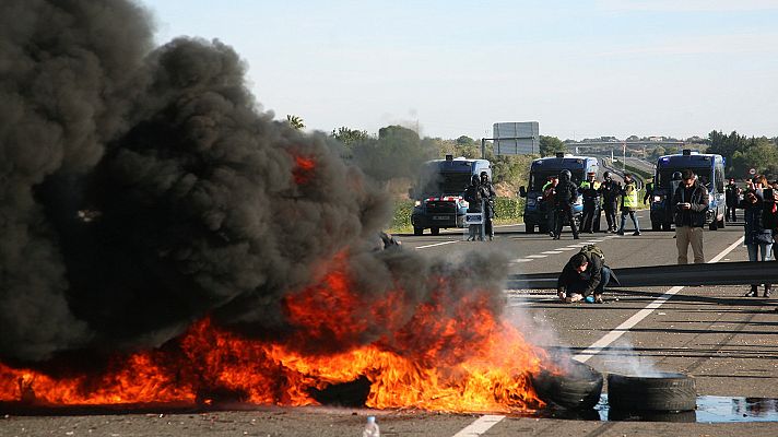 Los CDR cortan las arterias de Barcelona por el 21D