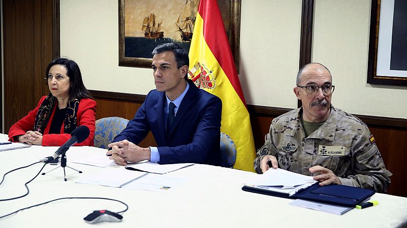 El presidente Pedro Sánchez agradece la labor de las tropas españolas en el extranjero