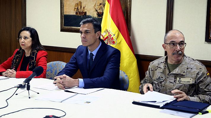Sánchez felicita la Navidad a las tropas en el extranjero