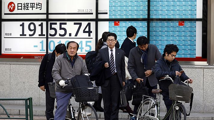 Caídas en las Bolsas asiáticas por la incertidumbre en EE.UU