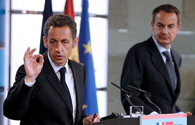 Zapatero y Sarkozy se reúnen