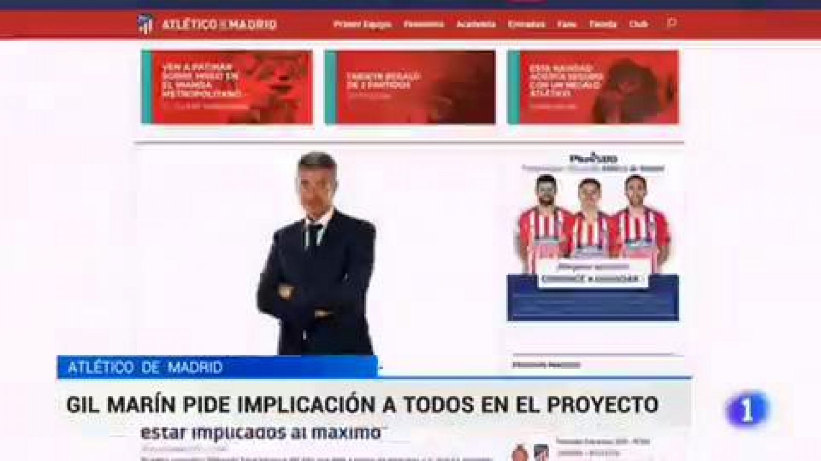Telediario 1: Miguel Ángel Gil Marín: "Todos los jugadores son importantes, ninguno imprescindible" | RTVE Play