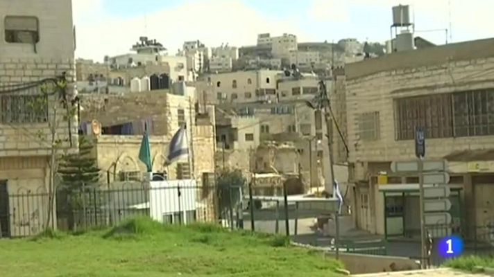 Telediario 1 - Zona H1 de Hebrón, ciudad fantasma